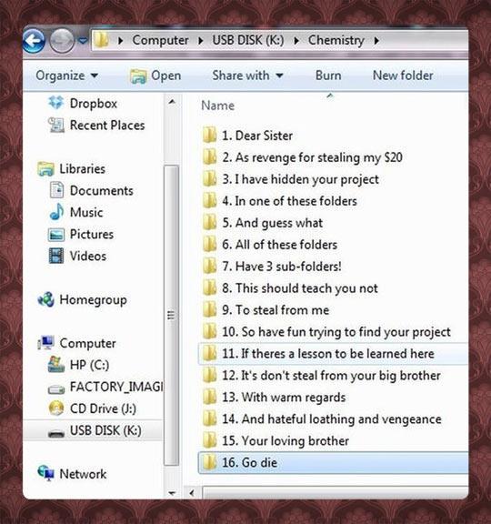 A message to my dear sister