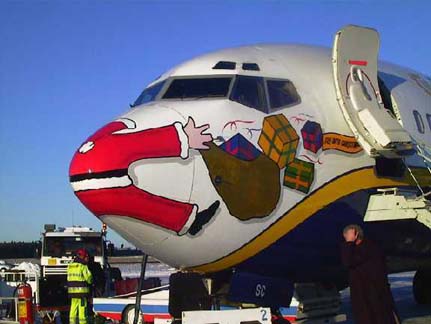 Latest news: Santa was hit by a plane