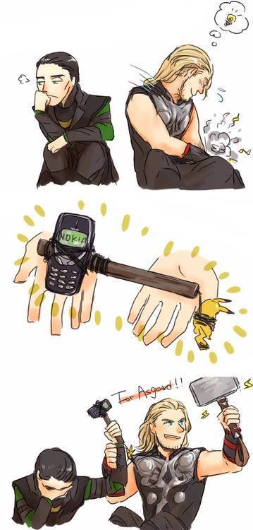 Make an improvised hammer like Thor