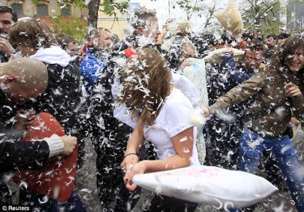 Pillow Fight Day
