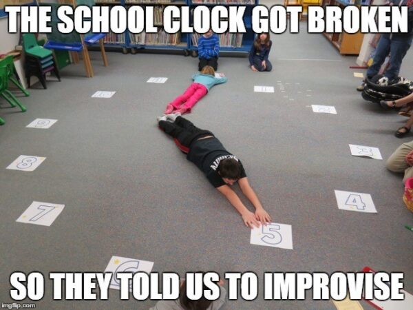 school clock
