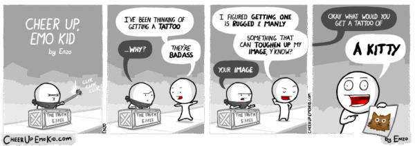 Tattoo makes me a bad ass