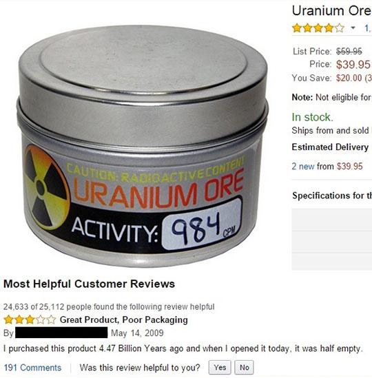 The review is what kills me the most