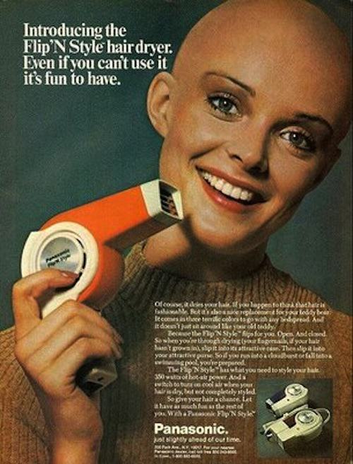 vintage hairdryer ad