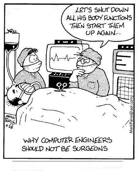 why computer engineers cannot be surgeons
