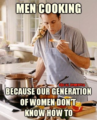 Why men needs to cook these days