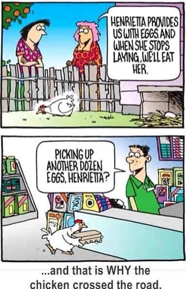 why the chicken crossed the road