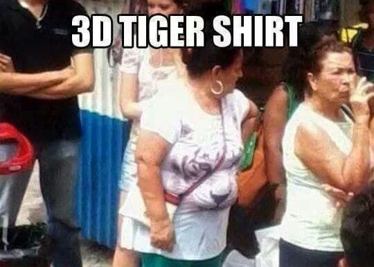 3D tiger shirt