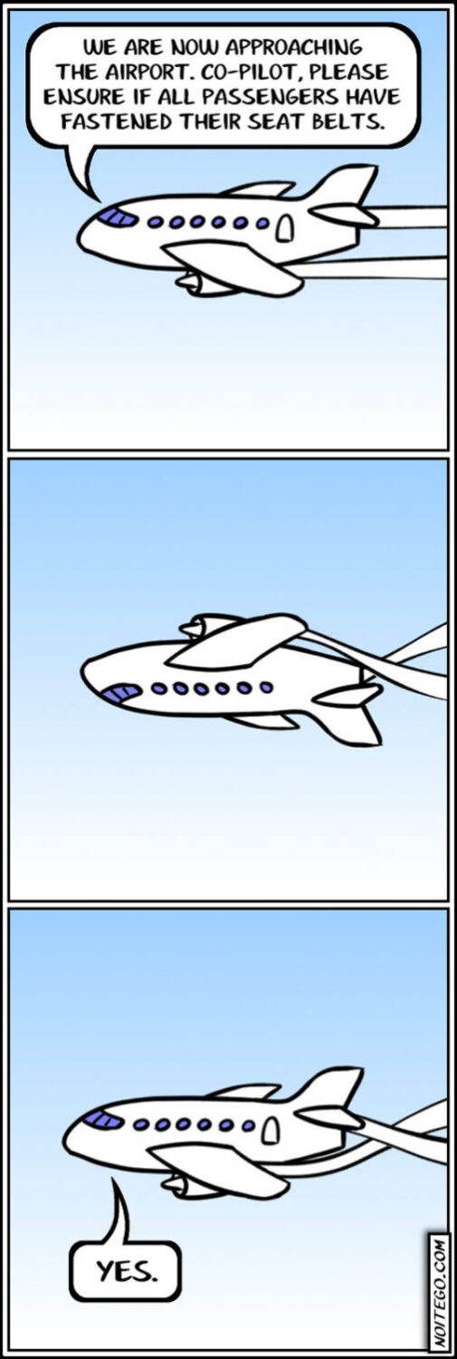 Checking if all seat belts are fastened