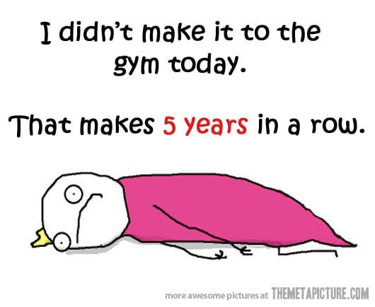Could not make it to the gym again