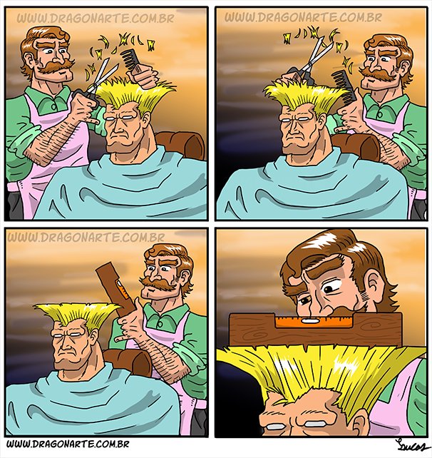 Cutting Guile’s Hair