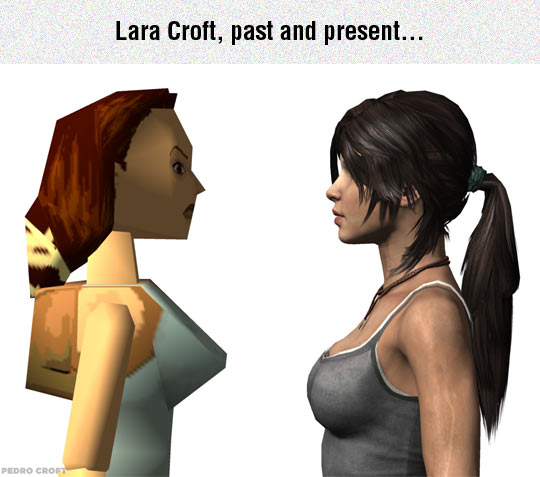 Lara Croft past and present