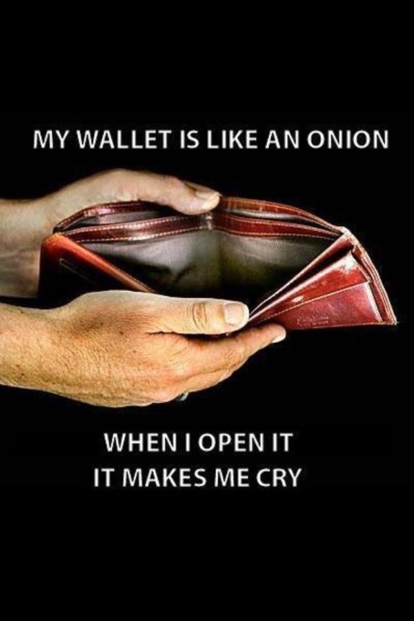 My wallet is like an onion
