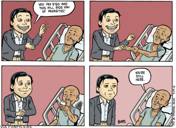 Pill to get rid of parasites