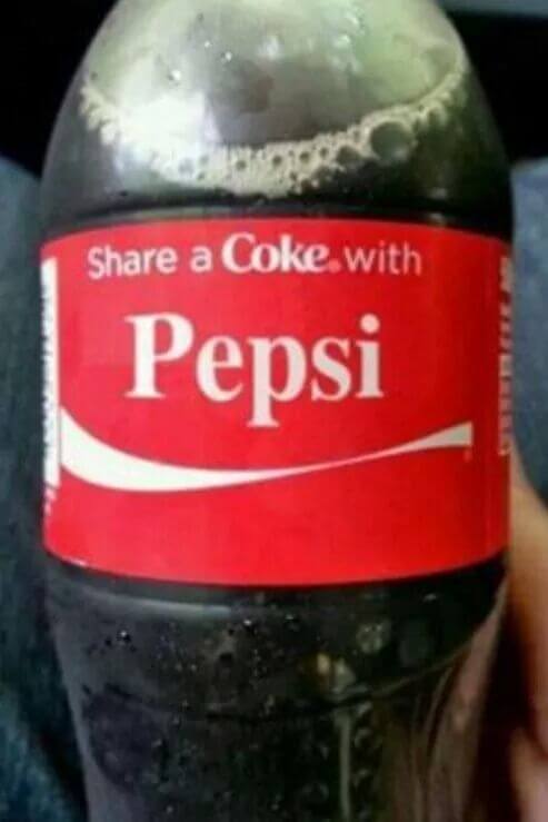Share a Coke with Pepsi