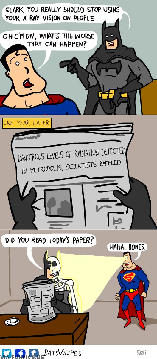 Superman uses X-Ray vision too much