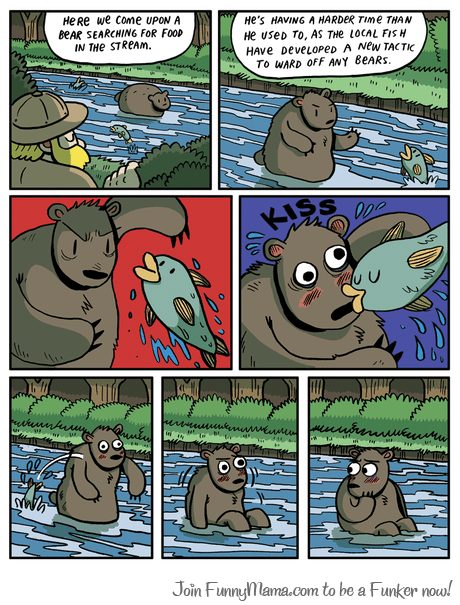 The fish kiss