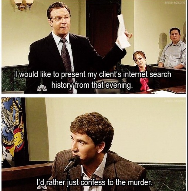 Trying to defend my client