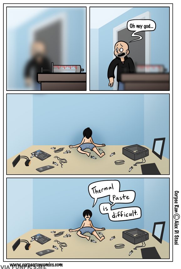 Using Thermal Paste is tiring
