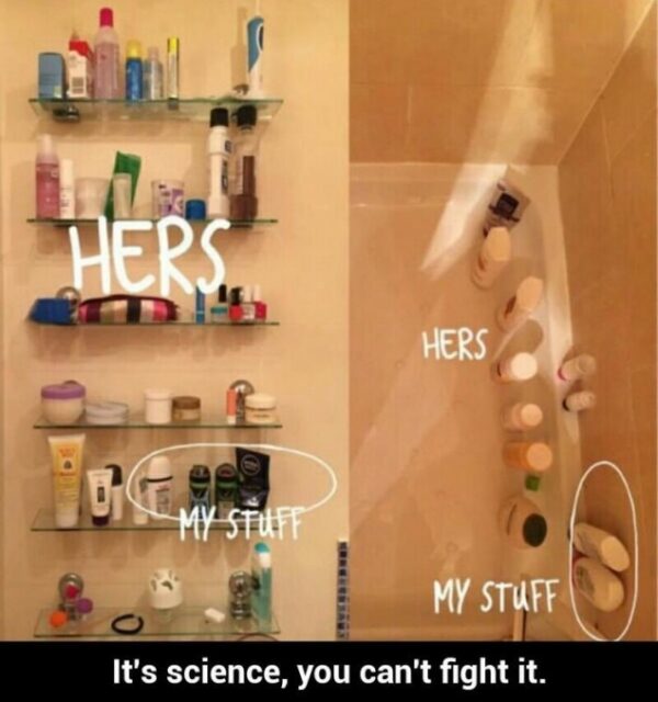 When you live with a girl