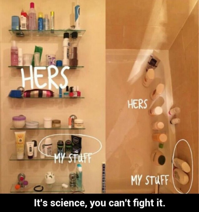 When you live with a girl