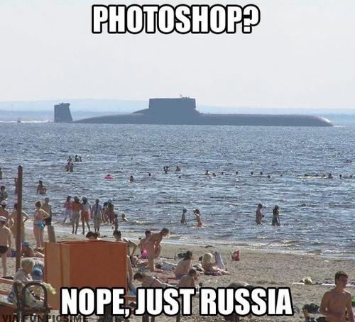 A normal day at the beach in Russia