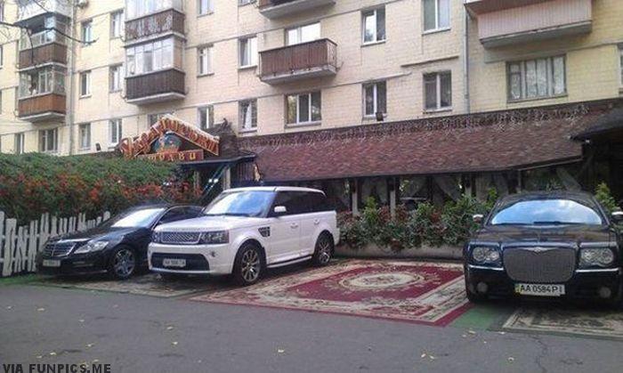 Even cars have carpets to park on now
