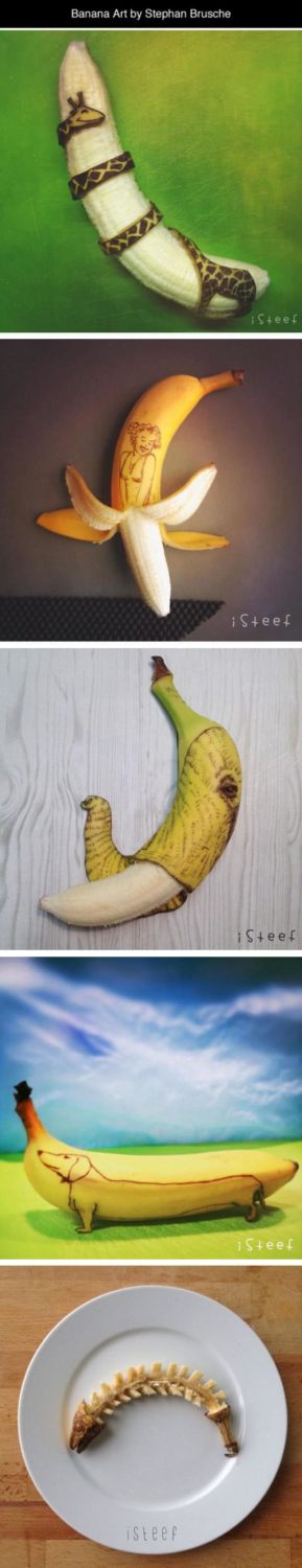 funny-banana-art-Stephan-Brusche-animals