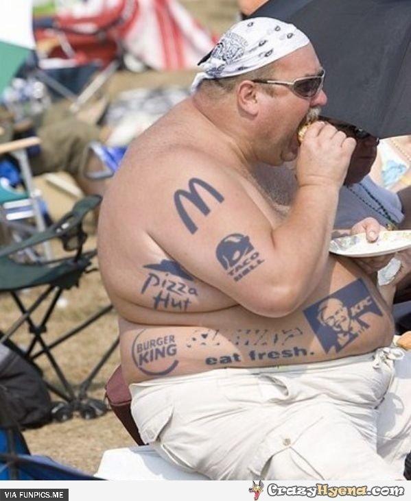 18 funny pictures of fat people going crazy.