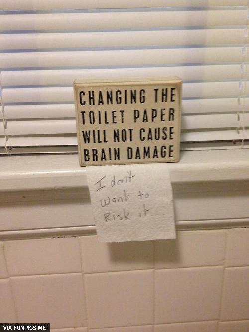 Hilarious sign I found in the hospital toilet – I even left a message