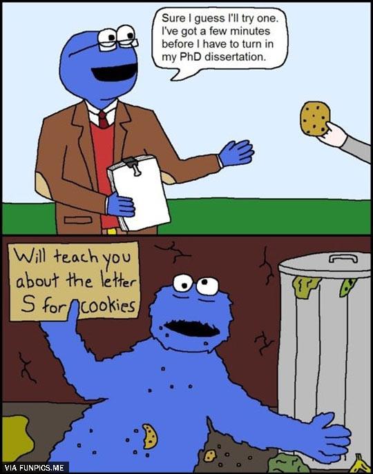 How cookie monster came into existense