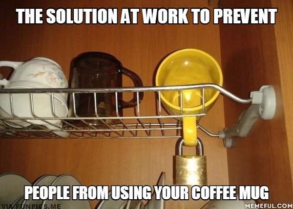 How to stop people from using your coffee mug at work