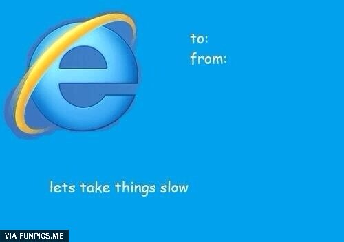 Let’s take things slow card