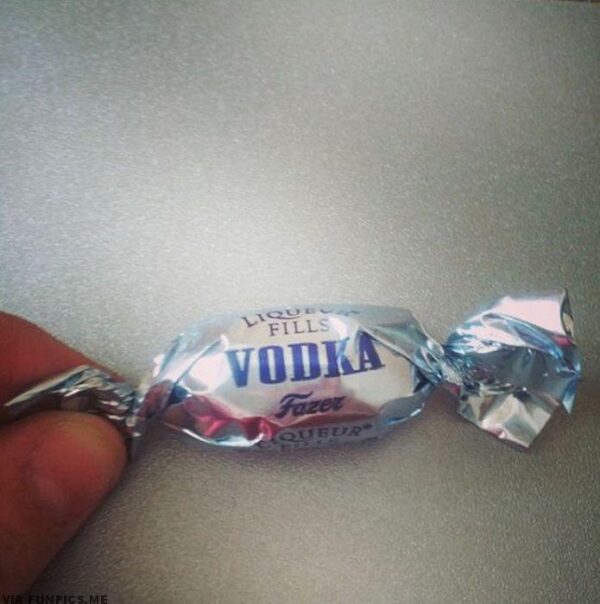 Liquor filled vodka sweets