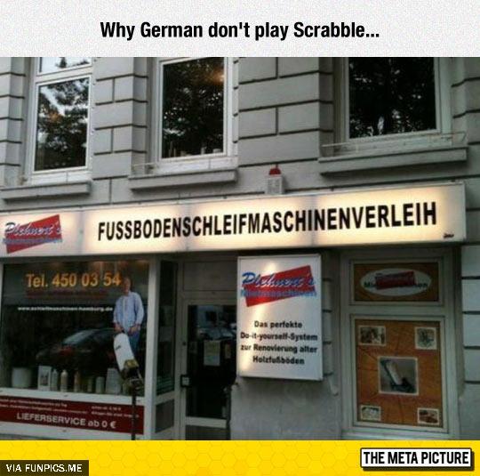Reason why Germans dont play scrabble