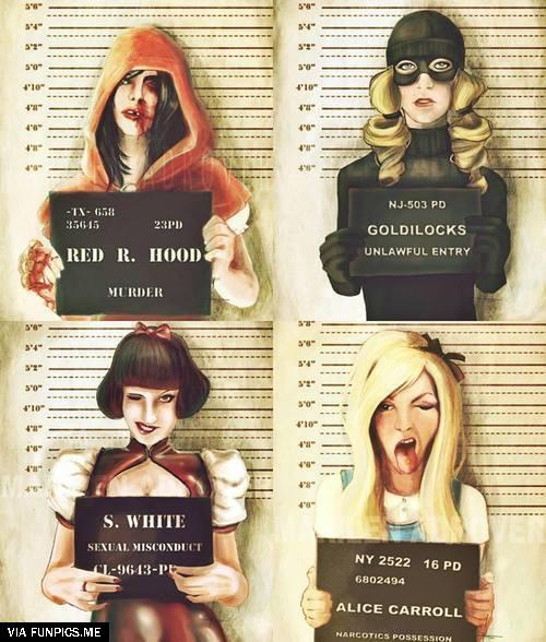 Fairy tale mugshots