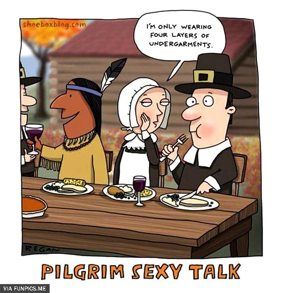 Naughty pilgrim talk