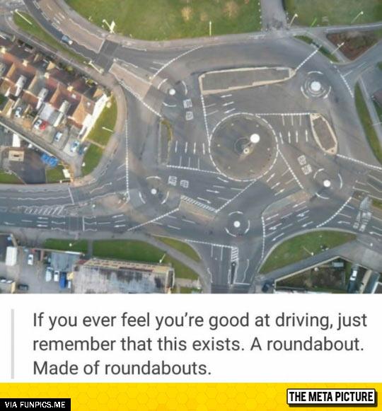 Roundabout made of roundabouts