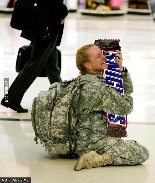 She has longed for Snickers for so long