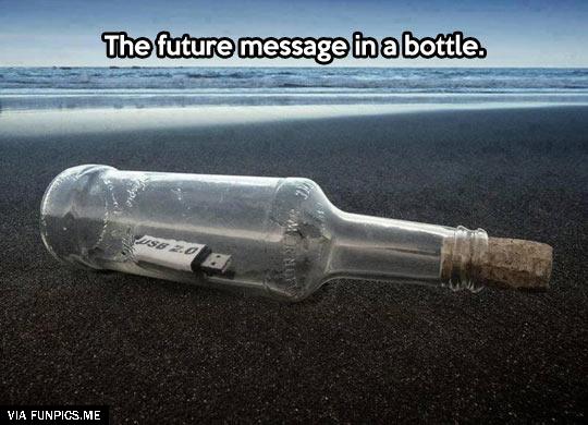 Future message in a bottle