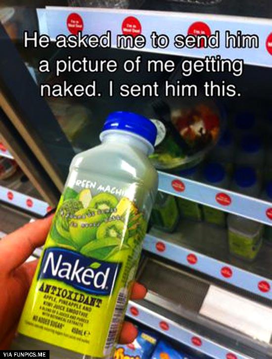 Picture of me getting naked