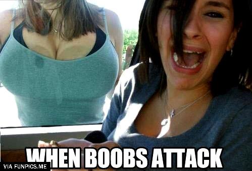 Boob attack