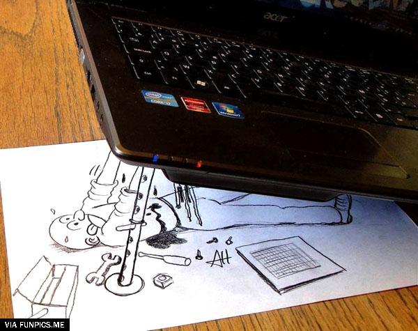 Hardware Engineer at work