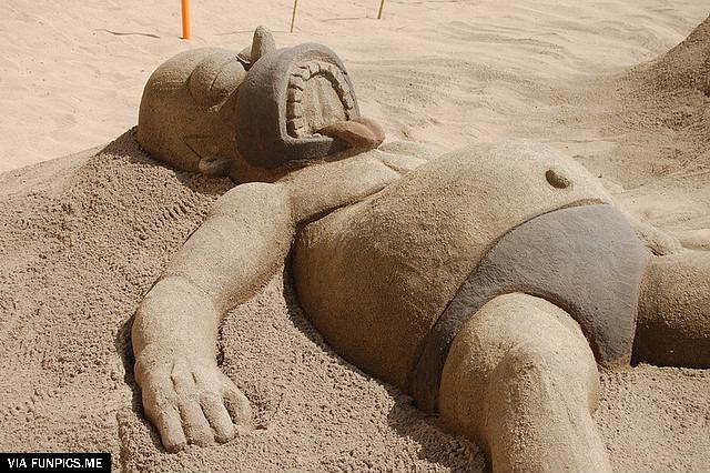 Sand Homer Sculpture