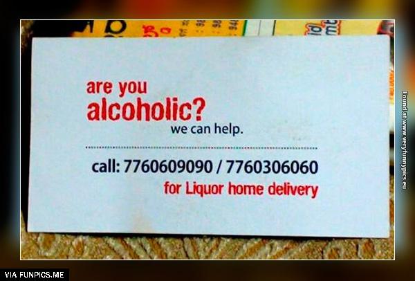 Strange ad for alcohol