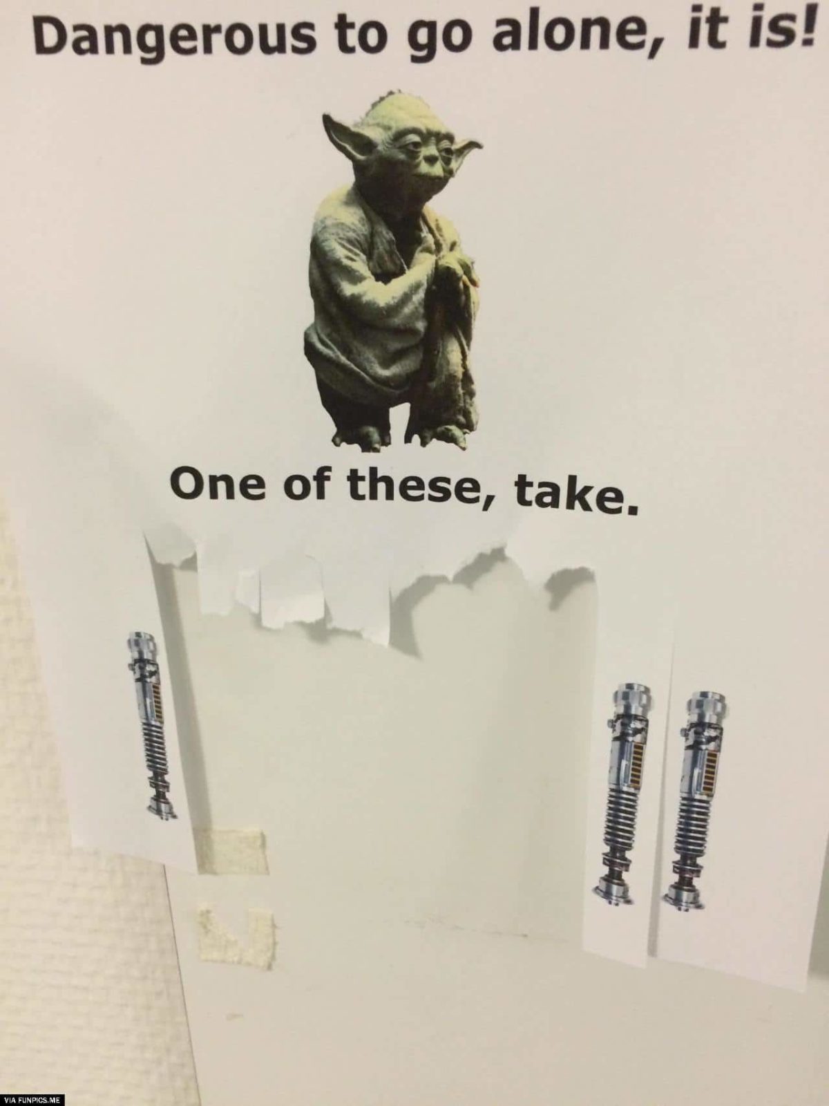 Take one of Yoda’s weapons