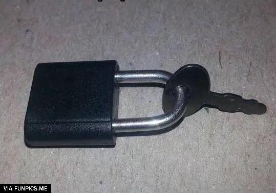 My kid showed me how not to lose the key
