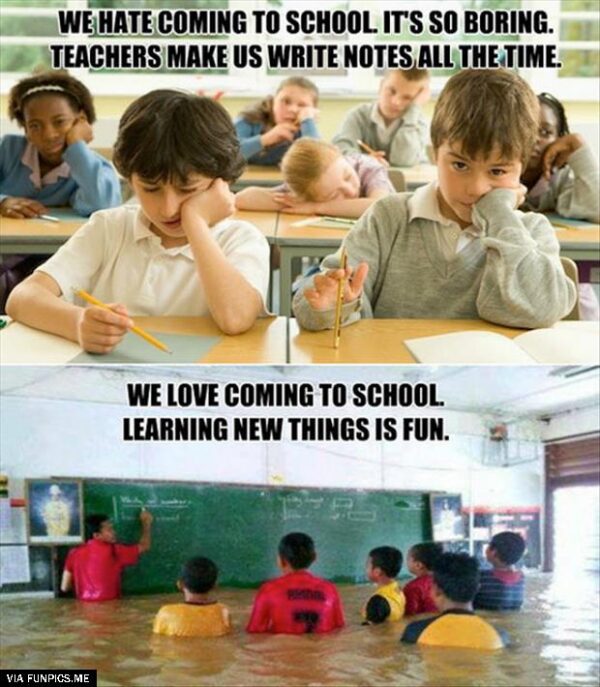 Show your kids this whenever they dont want to go to school