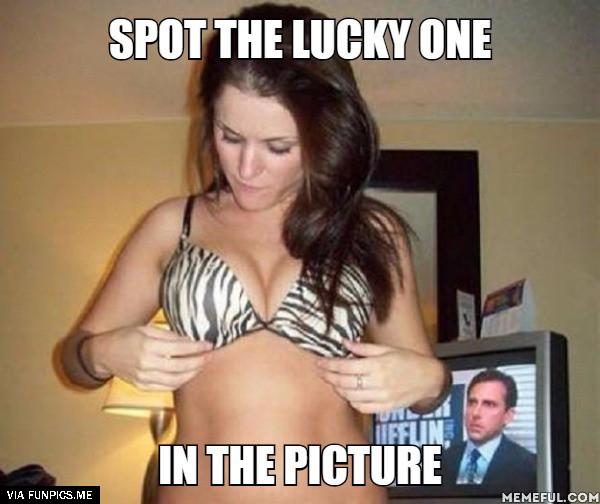 Spot the lucky one in the picture