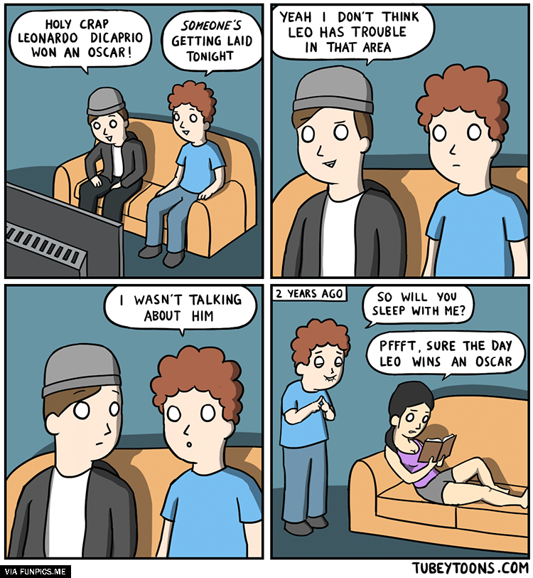 The day Leonardo Caprio wins an oscar